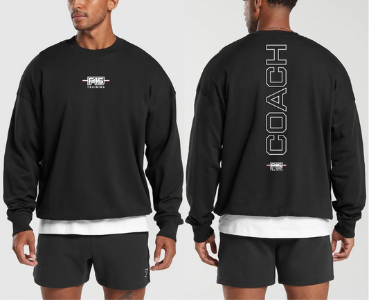 Unisex Black Coach Sweatshirt